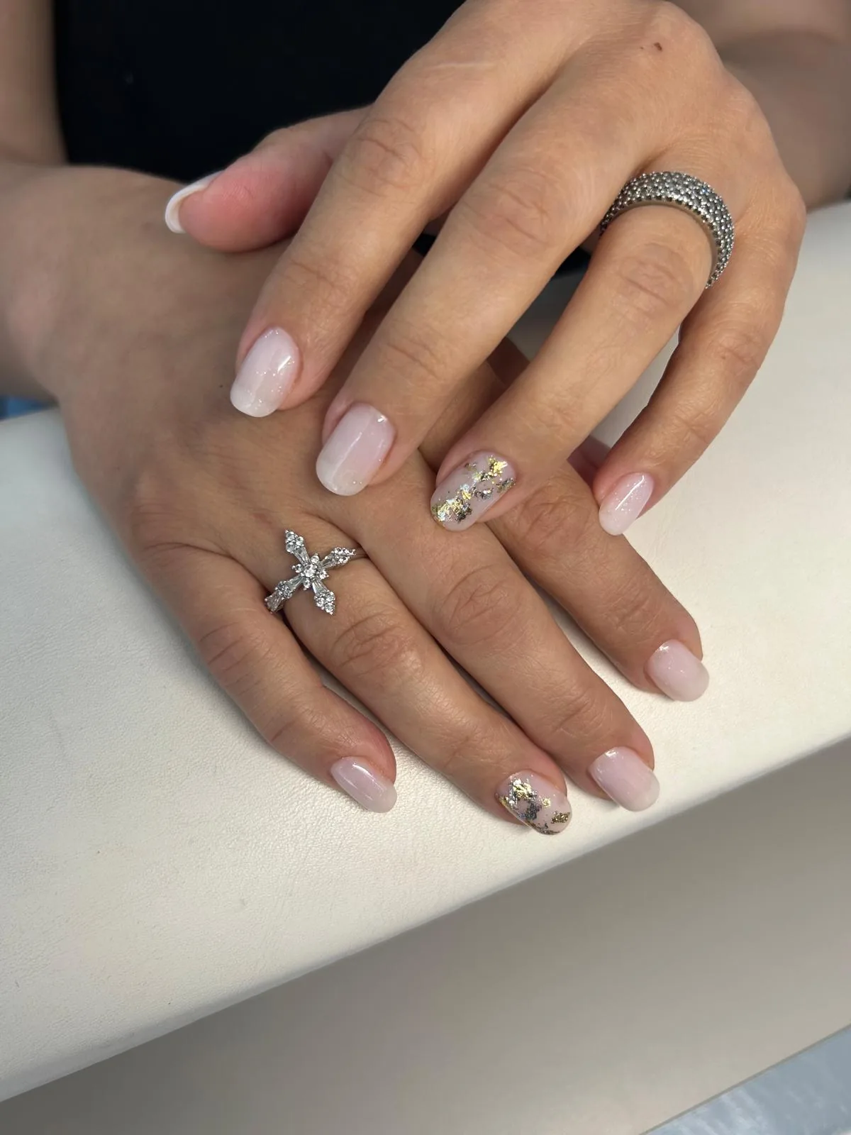 Foil Accent Nail Design